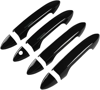 DLOVEG Car Door Handle Cover Compatible for Honda Accord 2013 2014 2015 2016 2017 Accessories Compatible for Honda Pilot 2016 2017 2018 2019 2020 2021 Without Smart Key Holes (Glossy Black)