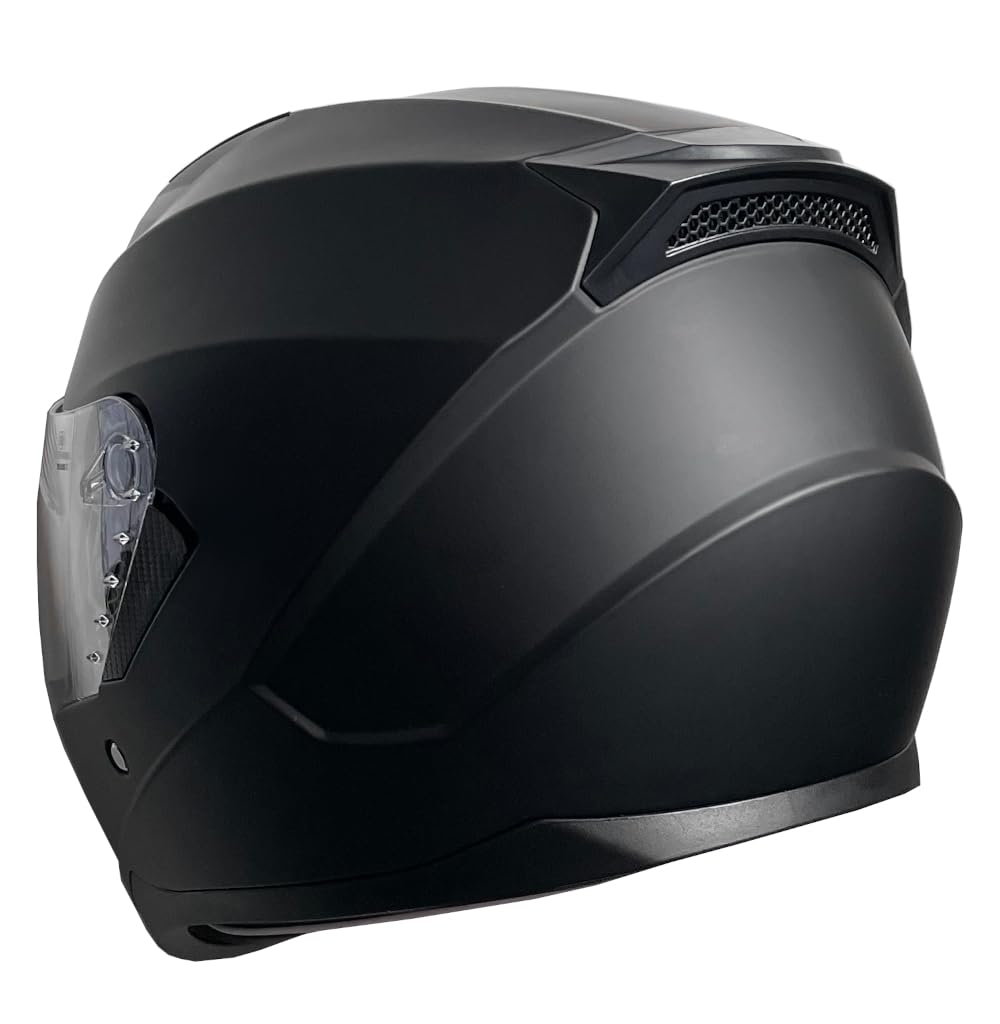 Integralhelm Motorradhelm Rallox 67 schwarz matt Motorrad Roller Sturz Helm S M L XL
