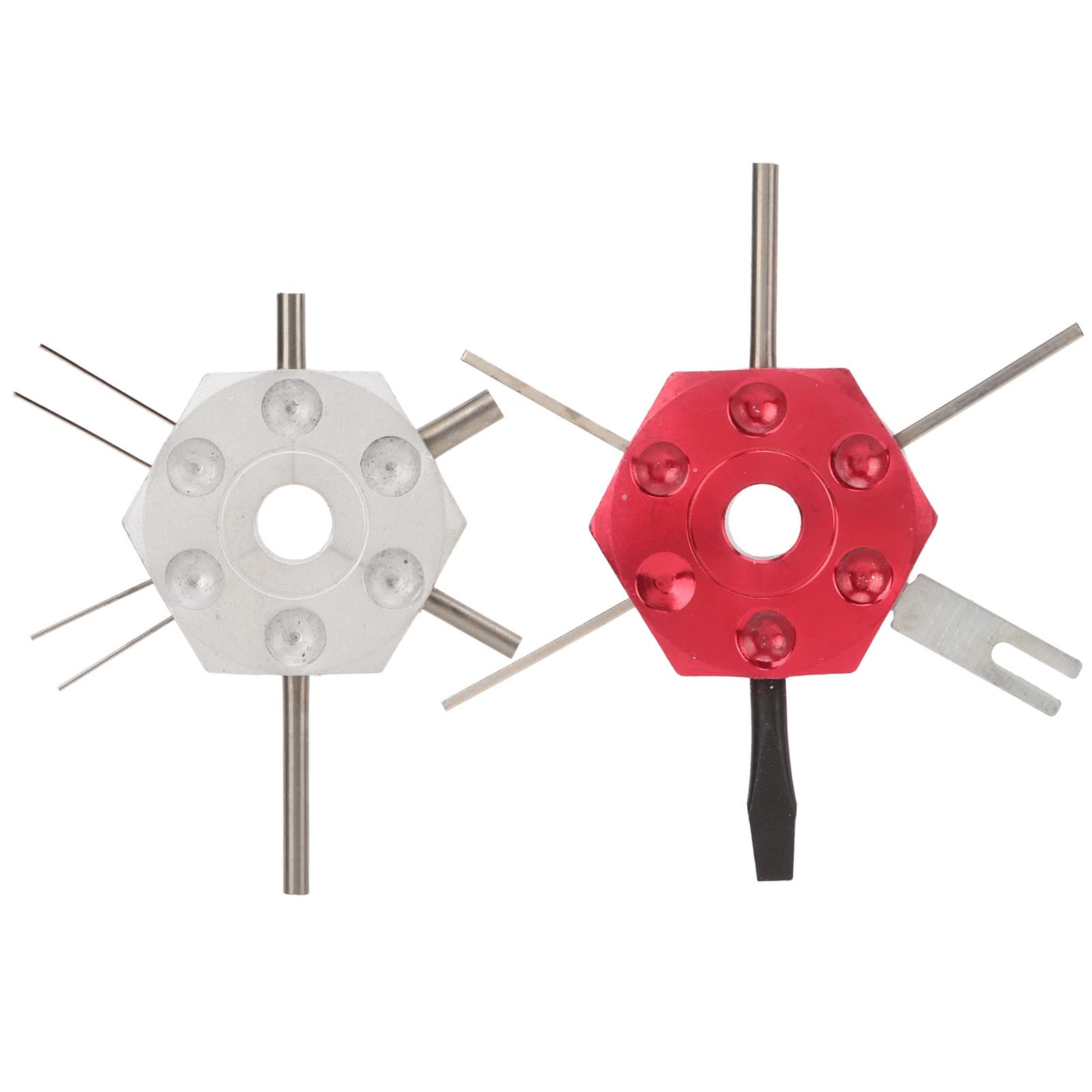 Wire Terminal Tool Kit, 2Pcs Metal Wire Terminal Tool Kit Metal Wire Connector Terminal Pin Extractors Auto Repair Tool for Car