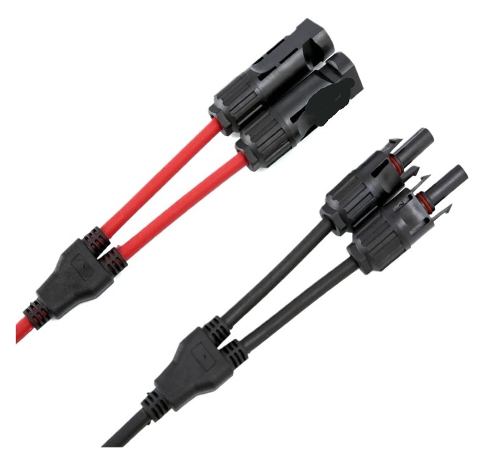 Conector paralelo práctico adaptador de rama Panel Cables distribuidor enchufe en línea conectores fotovoltaicos(5pairsRB1000)