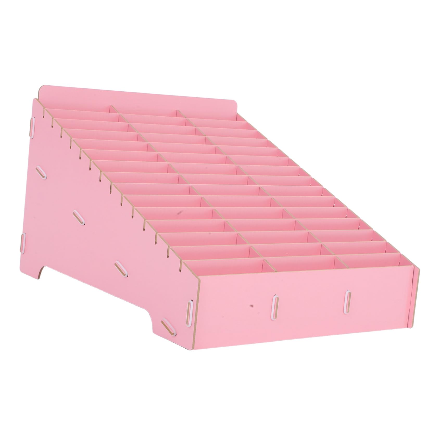 Organizer Telefoni in Legno Rosa Multi Scomparto per Ufficio e Scuola