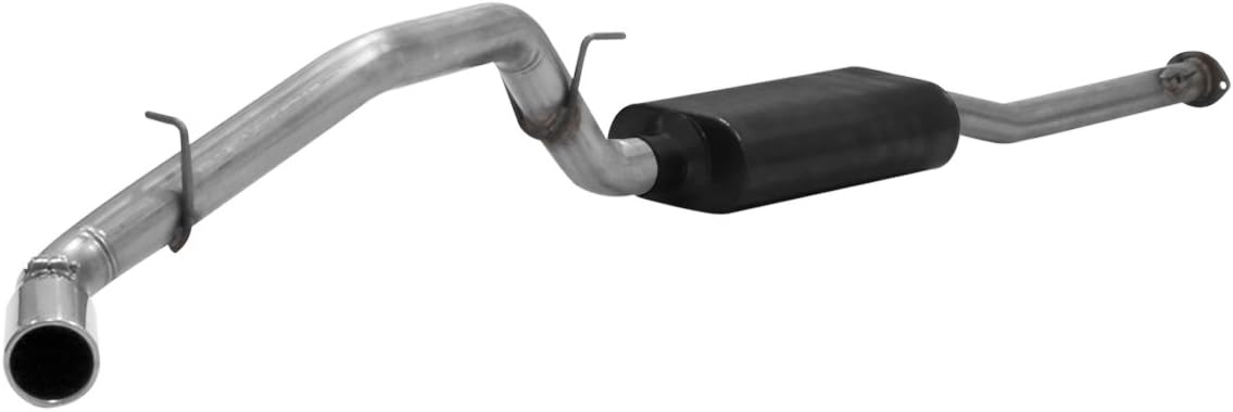 Flowmaster 817519 American Thunder Cat-Back Exhaust Kit 2.5 to 3 Inch 409 Stainless Steel Super 50 Series Muffler 3.5 Inch Tip Side Exit Compatible with 2000-2004 Toyota Tacoma 2.7L 3.4L