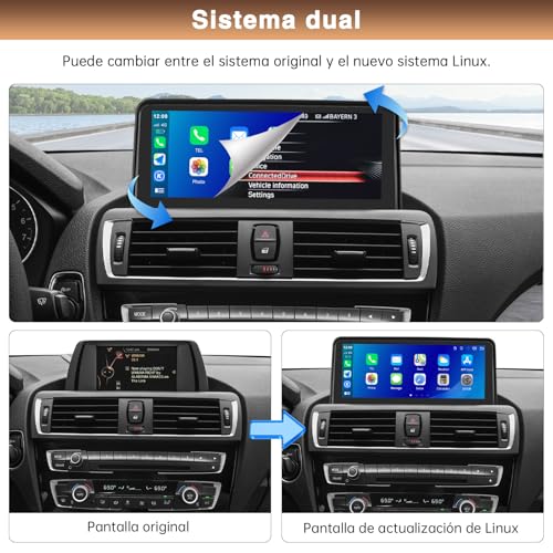 Pantalla inalámbrica 10.25 pulgadas para BMW Serie 1 y 2 miniatura 6