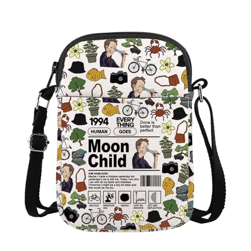 WSNANG Korean Group Crossbody Bag Moon Child Bag Team Members Name Messenger Bag Music Lover Merchandise