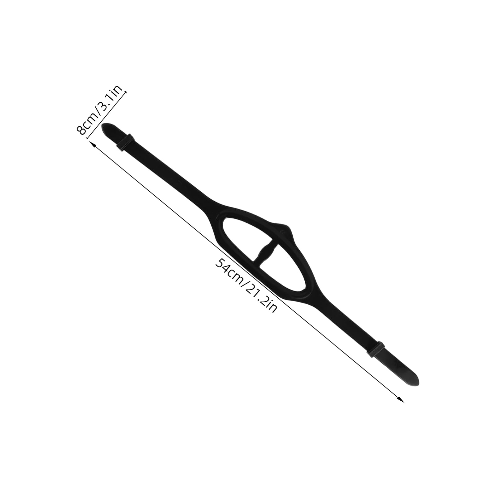 Vaguelly 2Pcs Silicone Scuba Diving Mask Strap Adjustable Headband for Swim Goggles Diving Masks Comfortable Replacement Accessory for Underwater