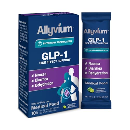 Allyvium Nausea & Diarrhea GLP-1 Side Effect Support 10 Single Serving Stick Packs