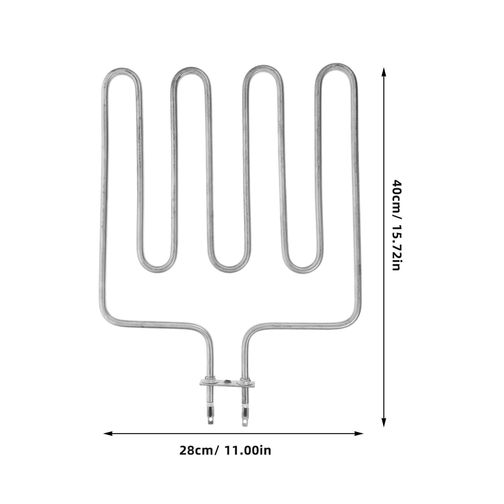 ifundom Elemento Calefactor de Sauna de Acero Inoxidable, Compacto, Plata