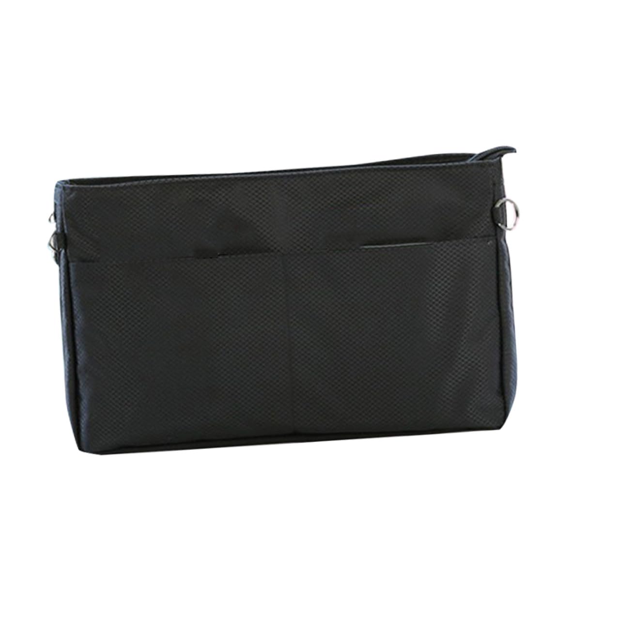 1pieza Bolsa De Almacenamiento para Cosméticos Organizador Interior para Bolsos Negro
