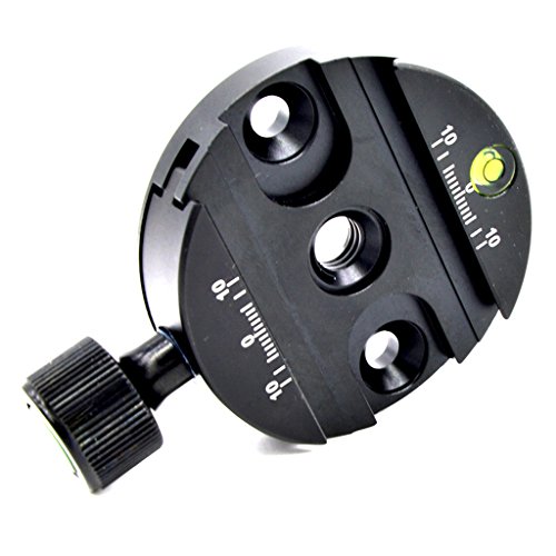 Grampo e placa de liberação rápida QR para tripé bola cabeça adaptador de metal