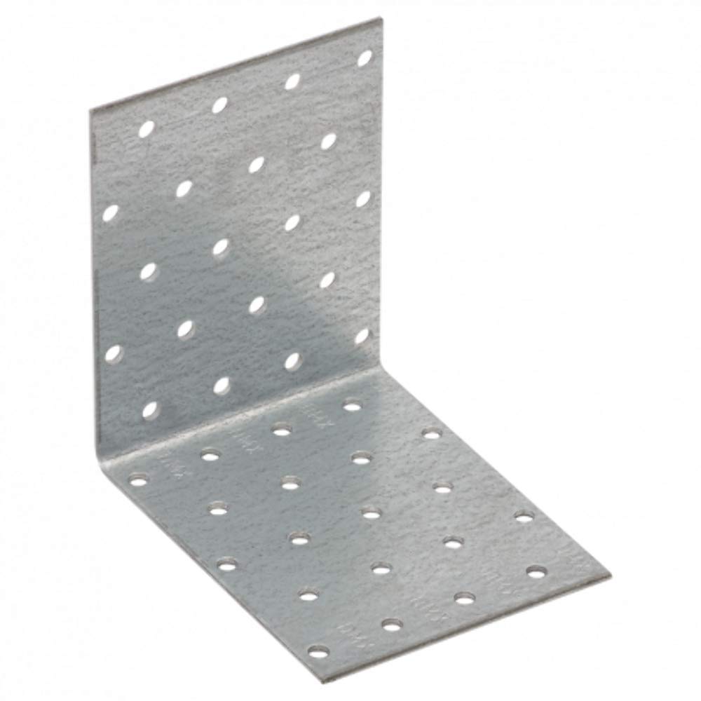 Angle Brackets KM12 100x100x80 T2mm Corner Bracket Metal L Plate Heavy Duty Steel (Pack of 1), Pack Of: 1, Size: 100x100x80x2mm