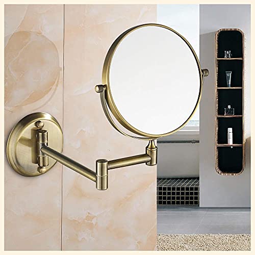 Miroir cosmétique réglable JCAKES en métal robuste et verre haute netteté