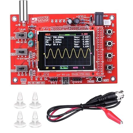 DSO 138 2.4 inch TFT Handheld Pocket-size Digital Oscilloscope Kit DIY Parts Electronic Learning Set Soldered