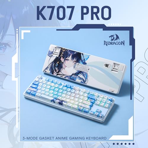 K707 PRO SE Tastiera da Gioco RGB Wireless 80%, 87 Tasti TKL Meccanica Hot-Swap, Tasti PBT, US Layout - Tastiera gaming - Immagine 8