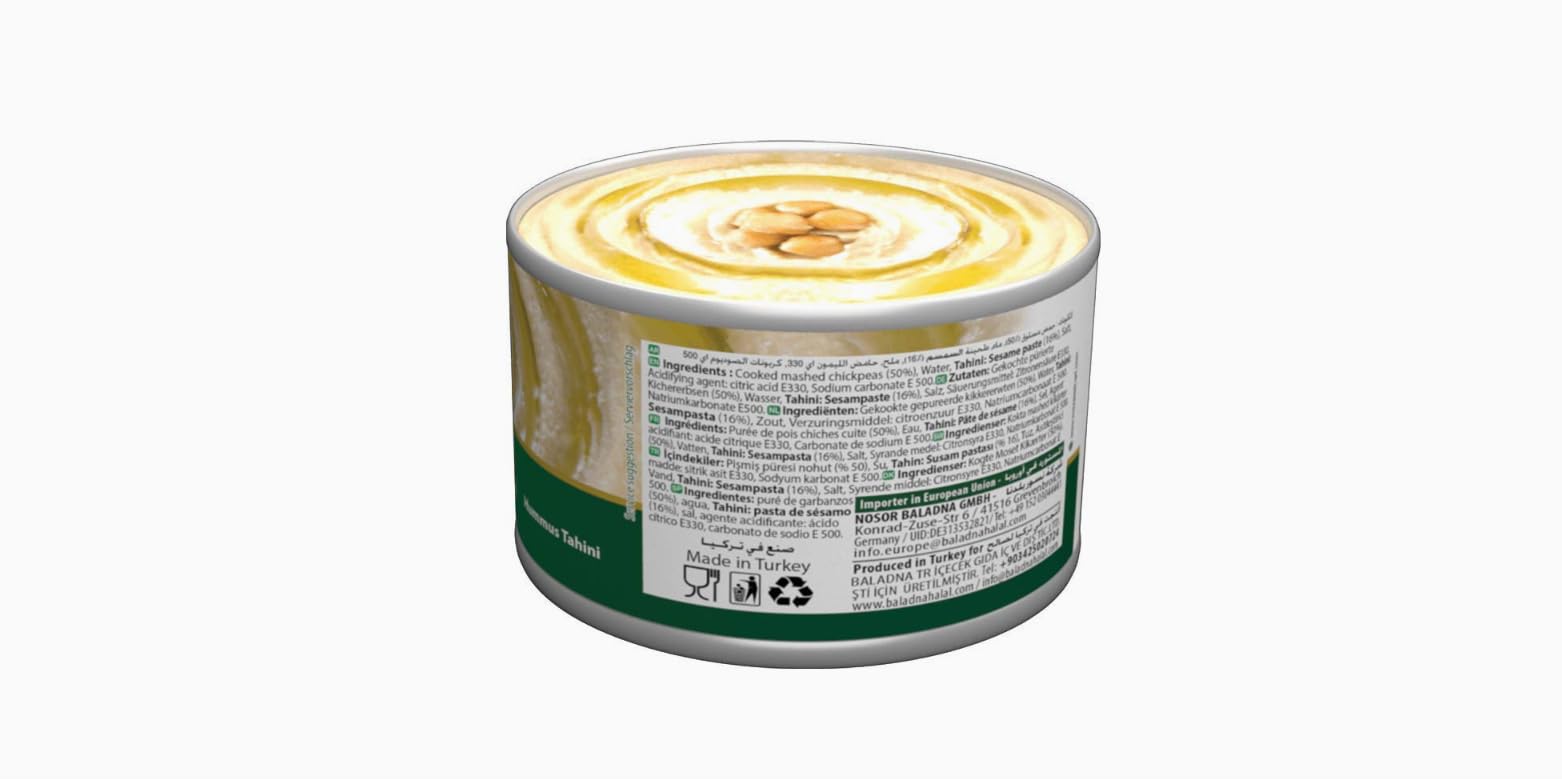 Baladna Hummus Tahini Extra Halal 400 g x 24 Pcs