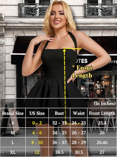 Image of ChiaoLezhee Halter Mini Bubble Dress, Date Night Birthday Homecoming, Coquette Short Corset for Women, Sexy Cute Going Out
