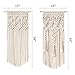 Mkono 2 Pcs Macrame Woven Wall Hanging Boho Chic Geometric Art Decor - Beautiful Bedroom Nursery Apartment Home Decoration, Gift for Girls Adults Birthday Christmas, 28