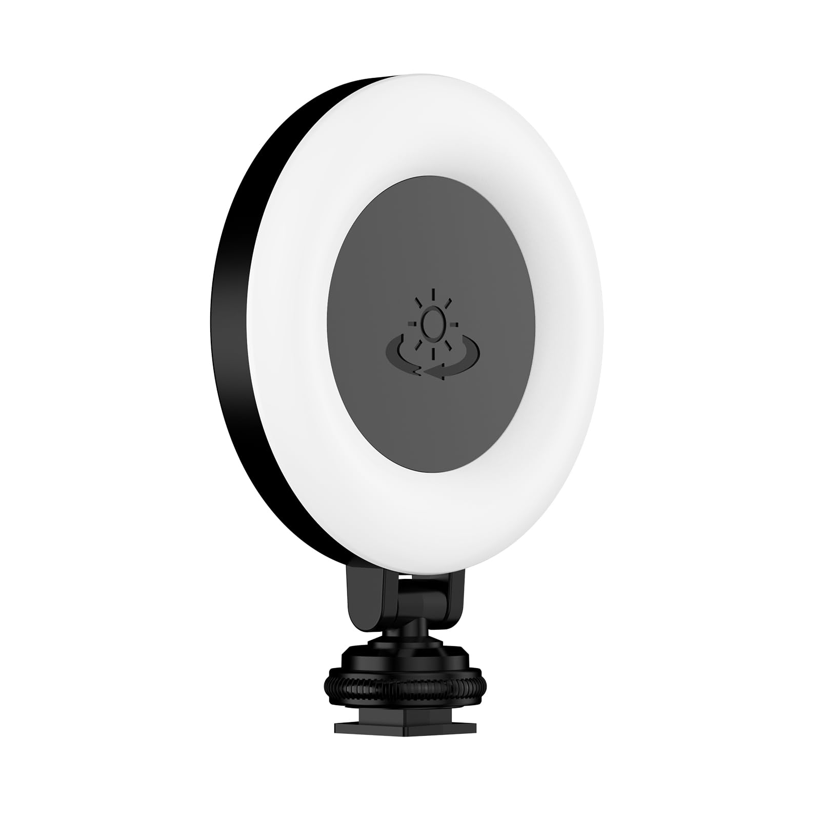 photography lamp HUIOP Mini Photography Lamp Portable LED Tri-color Video Rotatable Type-C Power 48 LED Beads with Cold Shoes Mount & 4/1in Screw Compatible with Selfie Stick Camera Magic Arm