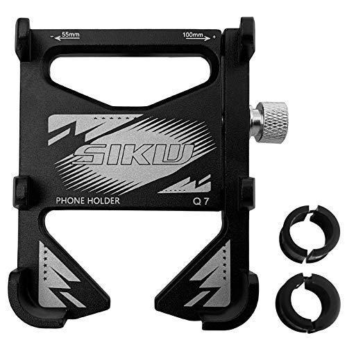 Leeofty Suporte para telefone de bicicleta em liga de alumínio para bicicleta Suporte universal para