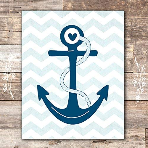 Nautical Nursery Wall Decor Art Prints (Set Of 4) - Unframed - 8X10S #TOP5