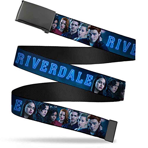 Belt Plain Clamp Buckle Riverdale 7 Character Group Pose Blues 1.5 Inch Wide Fits up to Size 42
