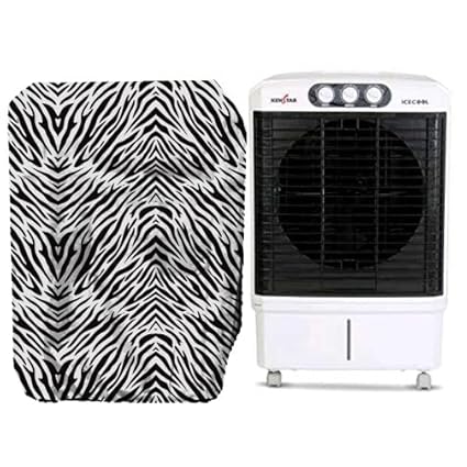 Beautiful Printed Air Cooler Cover Compatible for Kenstar 60 Litres Desert Air Cooler (Black Color)