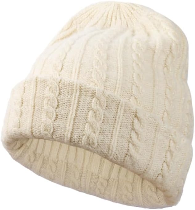 Layered Thickened Woolen Knitted Warm Hat for Women Versatile Hats