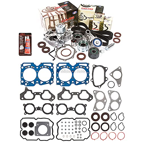 Mizumo Auto MA-4216979352 Head Gasket Set Timing Belt Kit Water Pump Compatible With/For 06-09 Subar