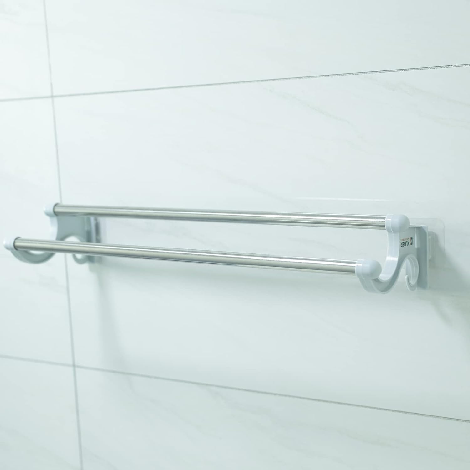 Kuber Industries Towel Hanger for Bathroom|Wall Mounted Cloth Hanger|Multipurpose Cloth & Napkin Holder|Stainless Steel & PP|FJ-07|Grey (B0CJ5D512M) Amazon Price History, Amazon Price Tracker