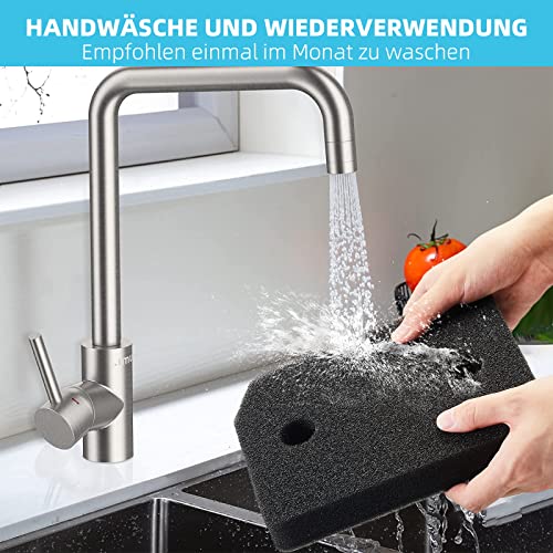 4 Stück 9164761 Trockner Filter für Miele T1 Serie Wärmepumpentrockner, Fein/Grob 207 x 157 x 30mm Wäschetrockner Sockelfilter