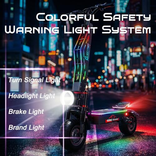 Image of JUNLING Electric Scooter, 3600W /4000W Dual Motor, 45 /50 Mph Top Speed, 50 /55 Miles Max Range, 18.2AH /36AH Battery, Dual Suspension Hydraulic Braking System