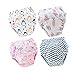 Produktbild Morbuy 4er Pack Baby Lernwindel Trainerhosen Unterwäsche Windeln Windelhose zum Toilettentraining Töpfchentraining Kleinkind Töpfchen Klingelhose Waschbare Lernwinde (M: 90,G)