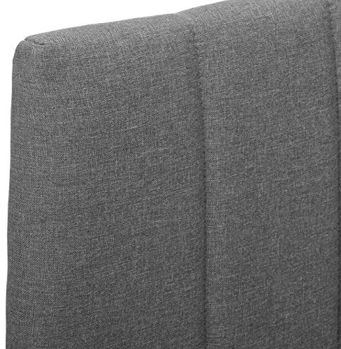 Zinus Satish Upholstered Channel Stitched Headboard In Grey, Full #TOP5