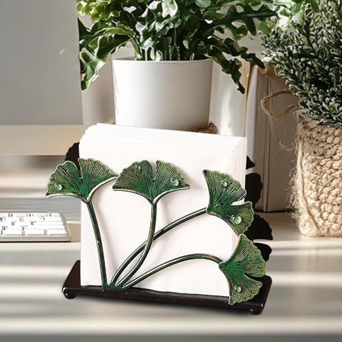 Servilletero de hierro resistente al óxido con diseño elegante para mesa 6