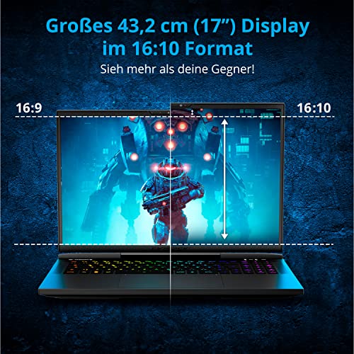 MEDION ERAZER Beast X40 43,2cm (17" Zoll 240Hz) QHD+ Gaming Notebook (Intel Core i9-13900HX, 32GB DDR5 RAM, 1TB SSD, GeForce RTX 4080 12GB GDDR6, Win 11 Home) – Bild 5