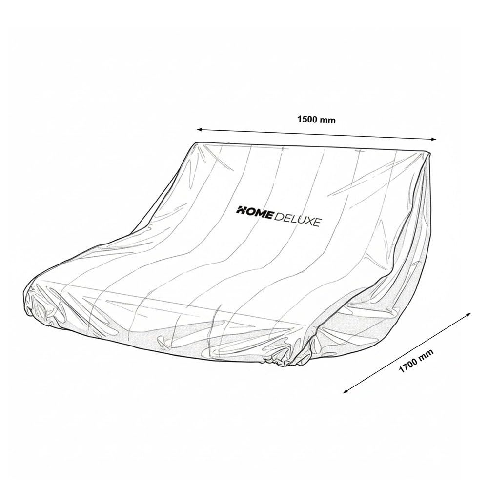 Home Deluxe - Regenabdeckung Waldsofa Cape/NIRA - 150 x 170 cm - Witterungsbeständig | Abdeckplane, Gartenmöbel-Schutzhülle