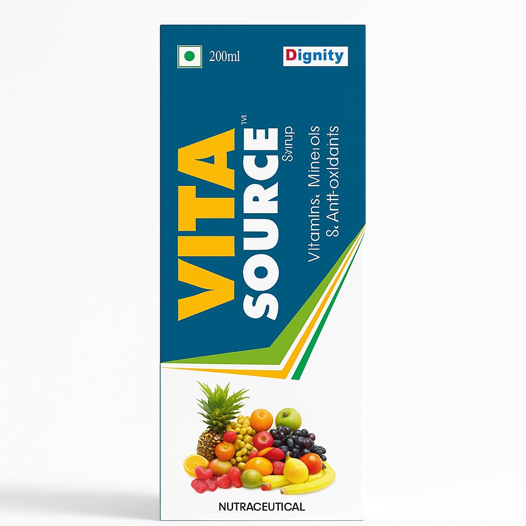 Vita Source Syrup 200ml | Multivitamin & Multimineral Nutraceutical Supplement | Boosts Energy, Immunity & Overall Wellness | Rich in Antioxidants with Natural Mix Fruit Flavour-image-20
