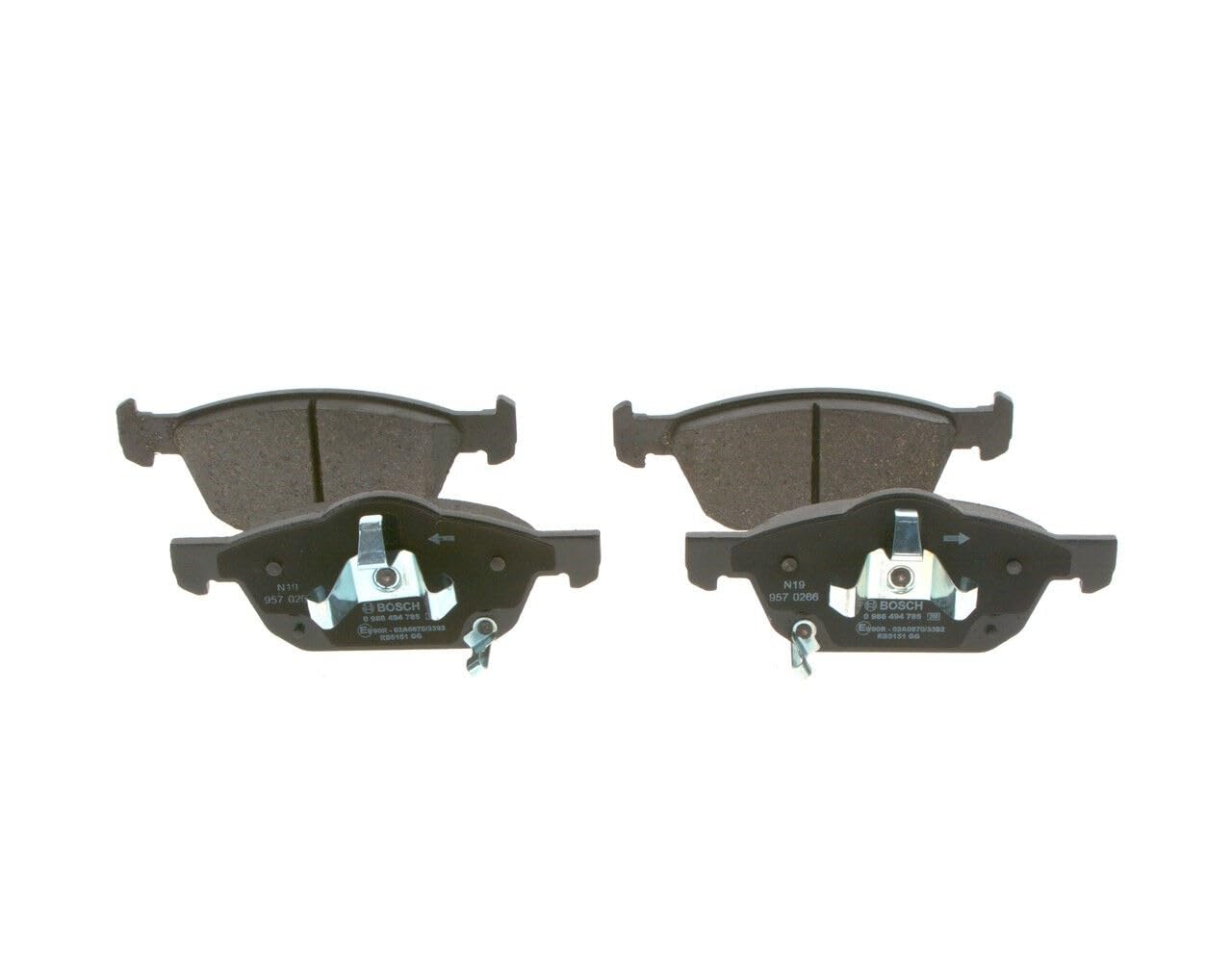 BOSCH Bremsbelagsatz, Scheibenbremse 0986494785 | Compatible con: Honda Civic IX, CIVIC IX Tourer, Civic X Hatchback, Civic X trimestre