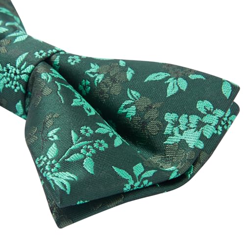 Image of HISDERN Bow Ties for Men Pretied Bowties Classic Formal Business Bow Tie Adjustable Tuxedo Bowtie for Wedding Party