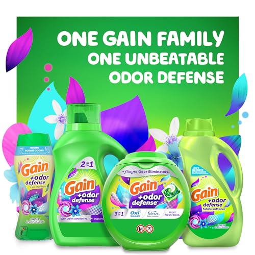 Save 31% on Gain Odor Defense Laundry Detergent Pack of 2