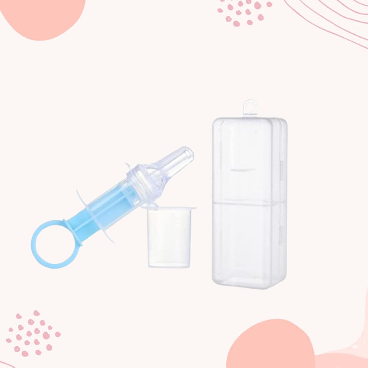 SAFE-O-KID® BPA Free Silicone Liquid Medicine Feeder Dropper with Box for Baby, Blue, Pack of 1