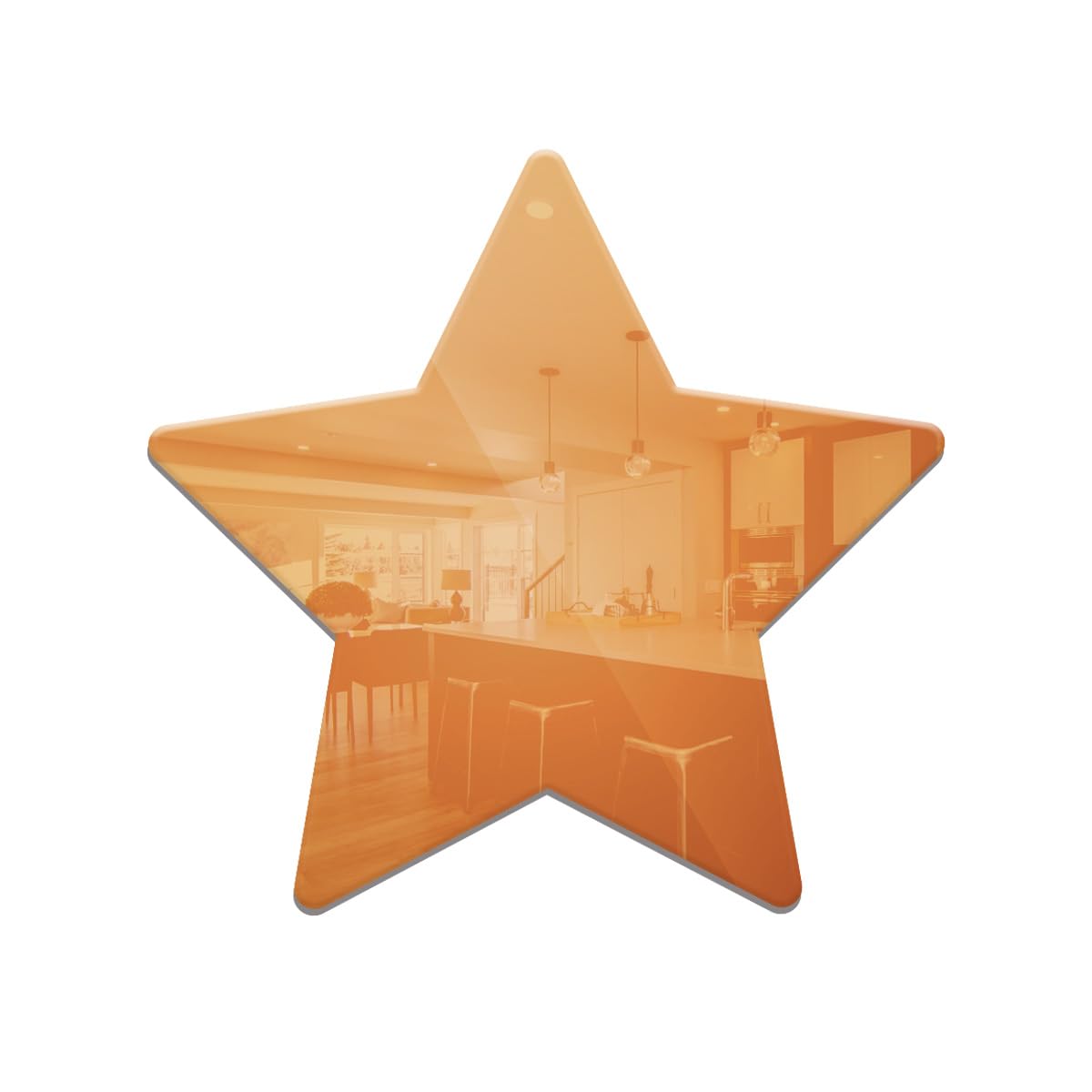 Performance Shining Star Badge with Pin 2 inch Height, for Kids, Adults, School, Office, and Corporate Use