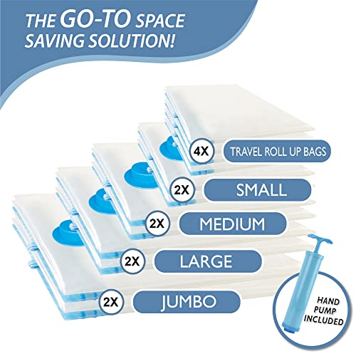 Space Saver Bags Variety Pack for Comforters and Blankets - 12 Pack