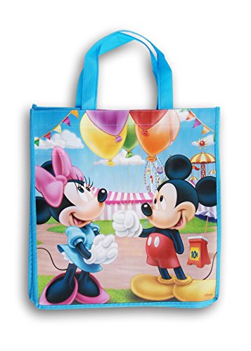 LLP Mickey and Minnie Reusable Tote Bag - Mouse Balloons -13 x 13 Inch
