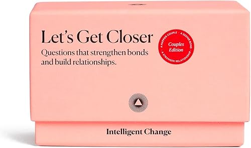 Intelligent Change Obtenga tarjetas de conversación más cerca para parejas, Idea divertida para citas, Juego de cartas de citas, 100 Preguntas para