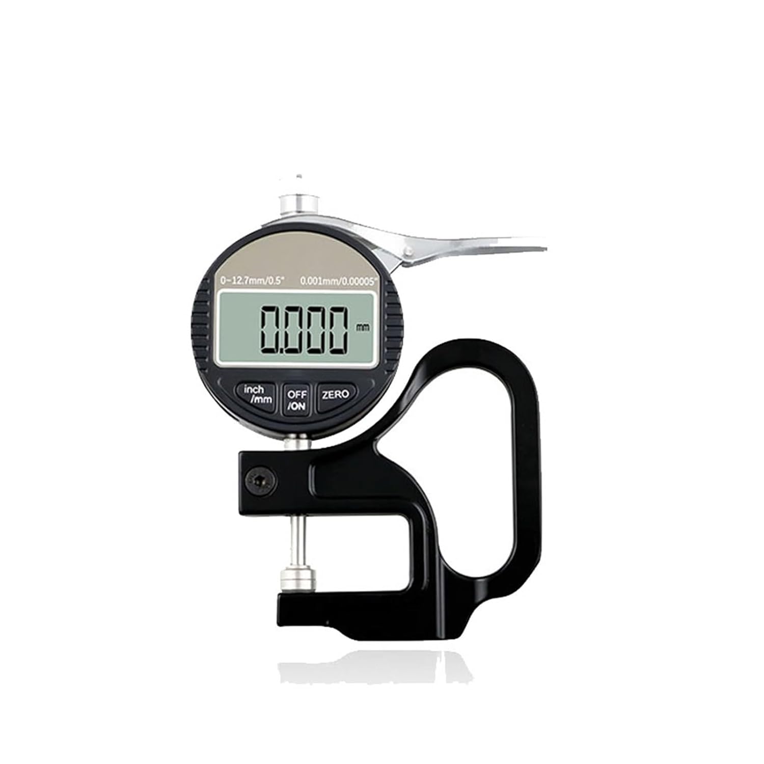 0.01/0.001mm Thickness Gauge 12.7mm Digital Micrometer Thickness Gauge Micrometer Thickness Tester RS232 Data Output(0.01mm)