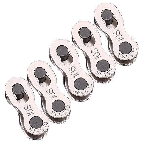 Conector de eslabones de Cadena de Bicicleta de Cadena de liberación rápida de 5 Pares para Velocidad de 8/9/10 Cover