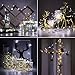 Ehome Fairy String Lights, 12 Pack Battery Operated 7.2ft 20LED Silver Coated Copper Wire Firefly Moon Lights for Party Christmas Decorations White