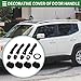 Motoforti Exterior Door Handle Cover Set, Decoration Trim for Jeep Renegade 2015-2021, ABS, Black, 1 Set