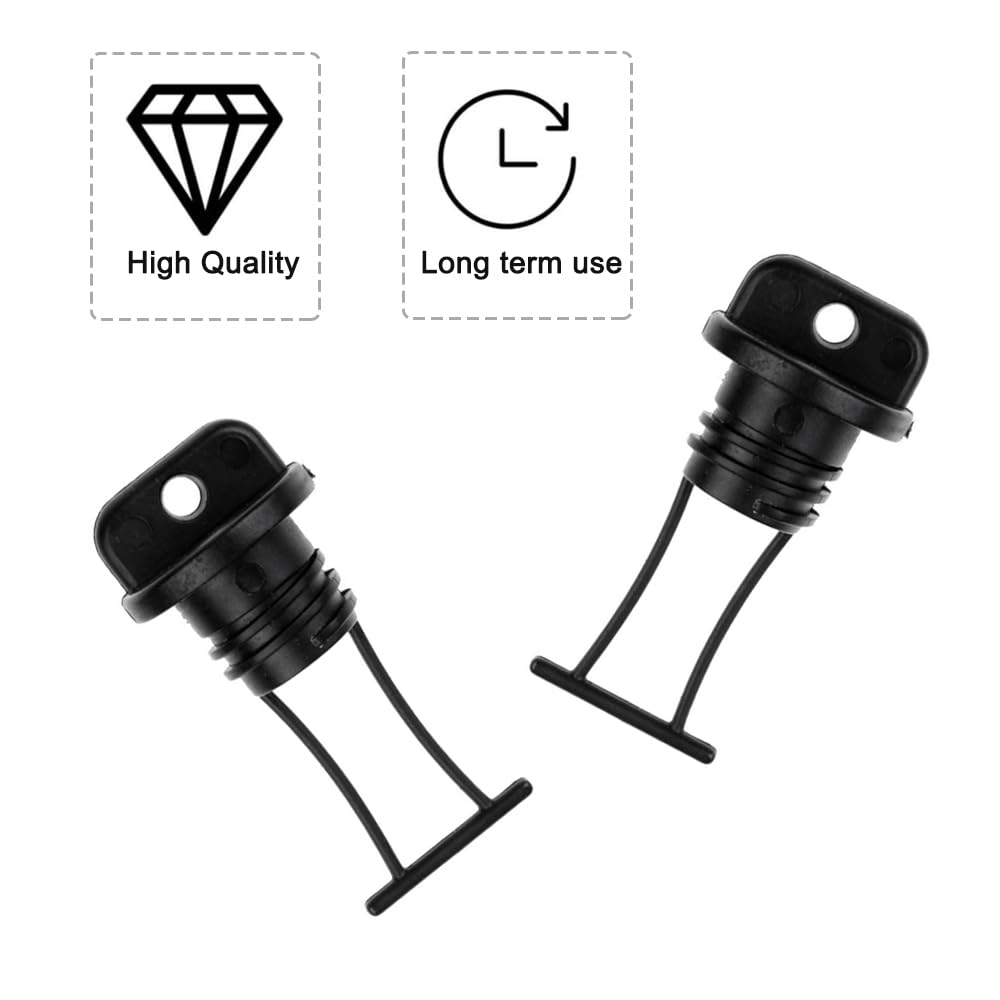 SagaSave Kit di tappi di scarico universali per kayak, 2 pezzi, tappi di scarico filettati, kit di tappi per kayak, accessori per canoa e barca