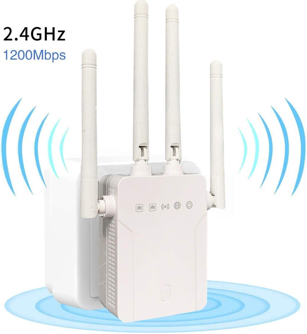 Nеw Dеаl WiFi Range Extender and Super Booster, Suitable for House Repeater 1200Mbps (2500 FT) WiFi 2.4 and 5GHz Dual-Band WPS Wireless Signal has Strong penetrating Power and Wide Signal Range Lіmіtеd Dіѕсоunt WiFi Range Extender and Super Booster, Suitable for House Repeater 1200Mbps (2500 FT) WiFi 2.4 and 5GHz Dual-Band WPS Wireless Signal has Strong penetrating Power and Wide Signal Range